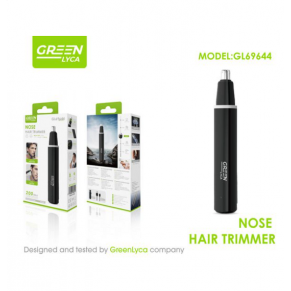 Afeitador de Nariz Greenlyca con Cable Micro-usb, Batería de 200MAH, 20MM GL69644  GREEN LYCA