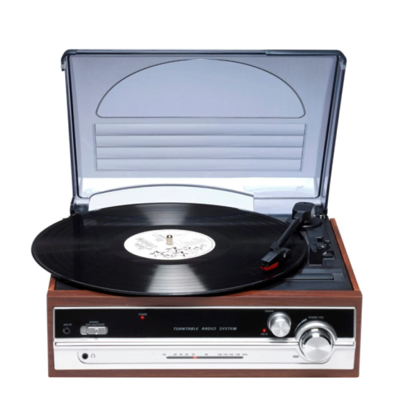 Tocadiscos Retro Denver con Radio AM/FM y Altavoz Integrado VPR-190MK3