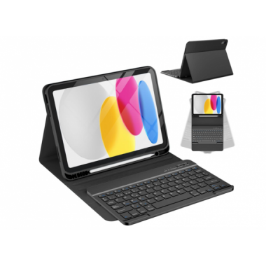 Funda con Teclado Bluetooth WiWU para iPad 10&ordf; Generaci&oacute;n 2022 (10.9") con Soporte para L&aacute;piz