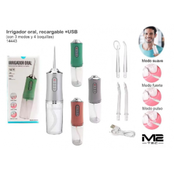 Irrigador Oral Eléctrico con Pulso y Múltiples Modos (M-CY3)