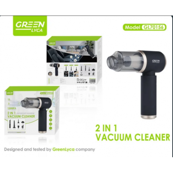 Aspirador Portátil Greenlyca 2 en 1 GL70156  GREEN LYCA