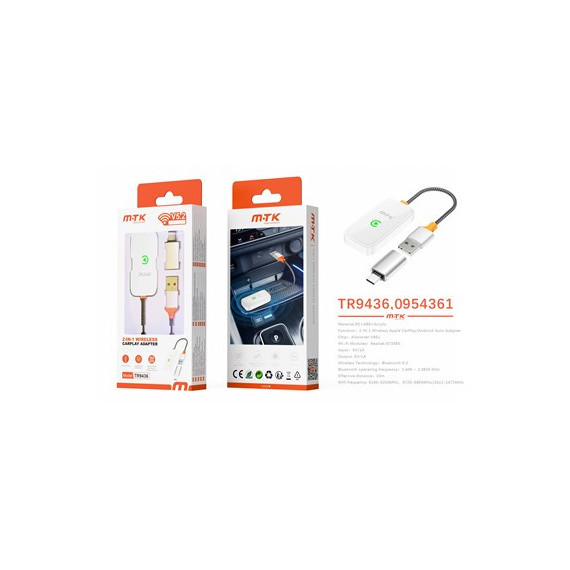 MTK Adaptador Carplay 2 en 1 Para Android TR9436