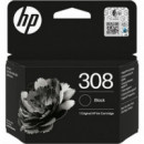 Cartucho de Tinta HP 308 Negro Original (160 Páginas) (7FP21UE)