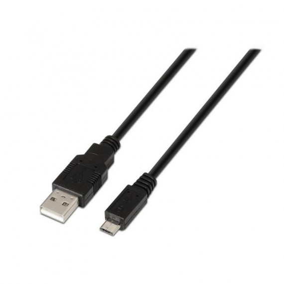 Cable USB AISENS Tipo A Macho a Micro B Macho 3 Metros Negro