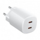 Cargador de Pared Xiaomi 45W PD 3.0 QC 3.0 2xUSB-C Blanco (BHR087OEU)