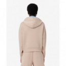 Sudadera Lacoste con capucha ajustable oversized de mujer