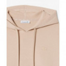 Sudadera Lacoste con capucha ajustable oversized de mujer