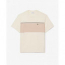 Camiseta de algodón con bloques de color de Lacoste