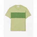 Camiseta de algodón con bloques de color de Lacoste