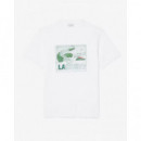 Camiseta de algodón estampada de Lacoste