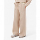 Pantalón de chándal de corte amplio de punto jersey de mujer