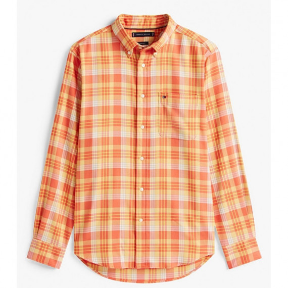 TOMMY HILFIGER - SOFT TOUCH BLEND CHECK RF SHIRT - 0PE - F|MW0MW41422/0PE