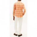 TOMMY HILFIGER - SOFT TOUCH BLEND CHECK RF SHIRT - 0PE - F|MW0MW41422/0PE