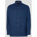 TOMMY HILFIGER - WAFFLE OVERSHIRT, - C7G - F|MW0MW40535/C7G