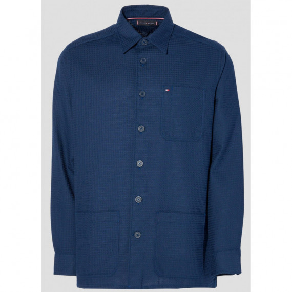 TOMMY HILFIGER - WAFFLE OVERSHIRT, - C7G - F|MW0MW40535/C7G