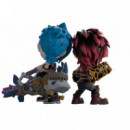 Pack de 2 Figuras Vi y Jinx Arcane League Of Legends 11CM  YOU TOOZ