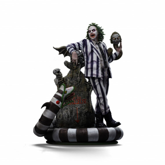 Figura Estatua Beetlejuice 1/10 Art Scale 19CM  IRON STUDIOS