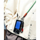 Accesorio LLAVERO TOPOLOGIE 8MM LOOP KEY HOLDER - BLACK REFLECTIVE LATTICE