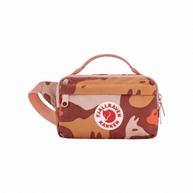 Fjallraven Ri&ntilde;onera FJ&Auml;LLR&Auml;VEN Kanken Hip Pack Graphics Chalk Rose / Hidden Animals