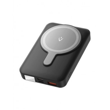 VENTION Bateria Externa Portatil 10000mAh Magnetica Inalambrica Negra FHTBO