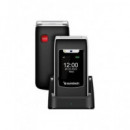 SUNSTECH Telefono Movil CELT23 Negro Dual Sim Teclas Grandes Boton SOS,Camara,Micro Sd