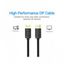 VENTION Cable Displayport M/M 5Mtrs 4K HACBJ Negro