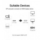 VENTION Cable DIsplayport a HDMI 2Mtrs 1080p HADBH