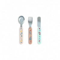 Cubiertos Infantiles Steel Cutlery Set Dreamland MINILAND