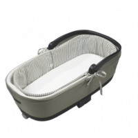 Cubre Capazo Reversible Varillas + Sábana Ajustable Praliné Vichy/rayas WALKING MUM