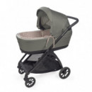 Cubre Capazo Reversible Varillas + Sábana Ajustable Praliné Vichy/rayas Walking Mum