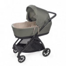 Cubre Capazo Reversible Varillas + Sábana Ajustable Praliné Vichy/rayas Walking Mum