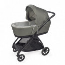 Cubre Capazo Reversible Varillas + Sábana Ajustable Praliné Vichy/rayas Walking Mum