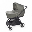 Cubre Capazo Reversible Varillas + Sábana Ajustable Praliné Vichy/rayas Walking Mum