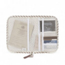 Portadocumentos Praliné Rayas Walking Mum