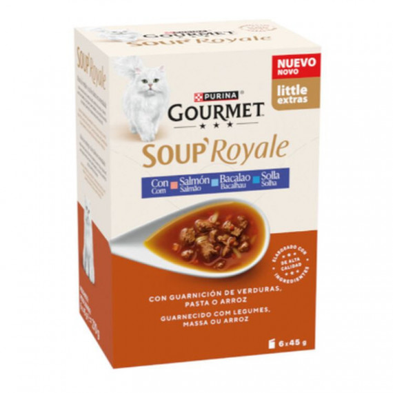 GOURMET Gato Soup Royale Salmon 6X45 Gr