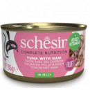 SCHESIR Gato Adulto Atun y Jamon Gelatina Lata 85 Gr