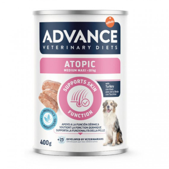 ADVANCE Perro Adulto Medium Maxi Dieta Atopic Lata 400 Gr