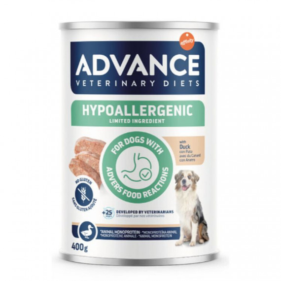 ADVANCE Perro Adulto Dieta Hypoallergenic Pato Lata 400 Gr