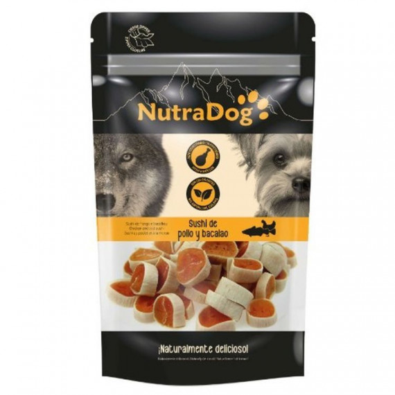 ICA Nutradog Perro Snack Sushi Pollo y Bacalao 100 Gr