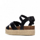 Xti Sandalias de mujer negras 145069-NEGRO