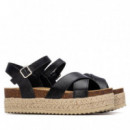 Xti Sandalias de mujer negras 145069-NEGRO