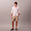 Shorts cargo de sarga de algodón