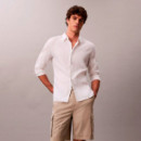 Shorts cargo de sarga de algodón