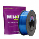 WINKLE FILAMENTO AZUL ACERO PLA SILK 1.75MM 300 GR BLUE STEEL