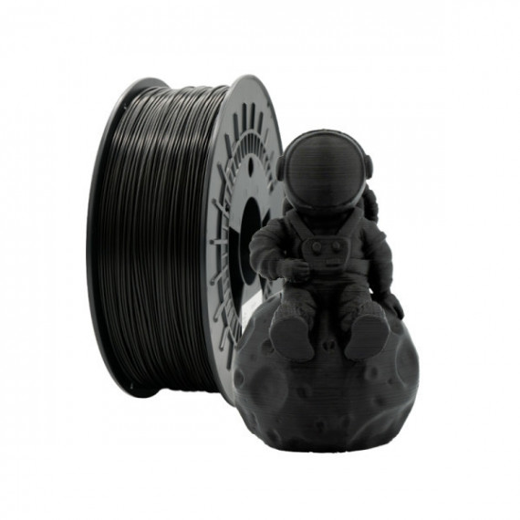 FILAMENTO 3D PLA MATE NEGRO 1.75mm 1 Kgr