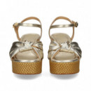 SANDALIA ANUDADA PLATINO