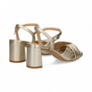 SANDALIA CRUZADA PLATINO