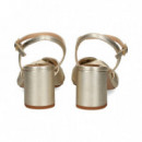 SANDALIA CRUZADA PLATINO