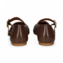 MERCEDES TRENZADO PIEL MARRON