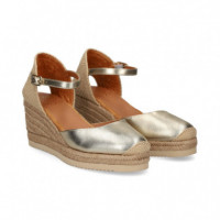 Alpargata Abierto Lados Cuna Platino  UNISA